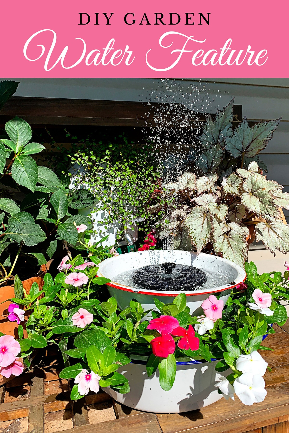 Looking to add some cottage charm to your garden? Discover how I used a solar powered garden fountain to create a fun and unique garden planter. Follow this easy DIY guide to create your own!