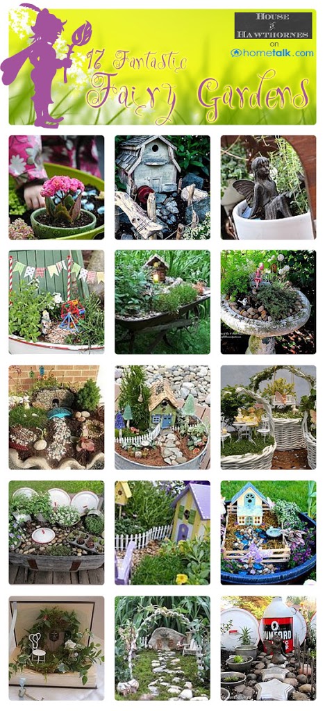 TONS of DIY fairy garden ideas including many unique and easy to make miniature fairy garden accessories!