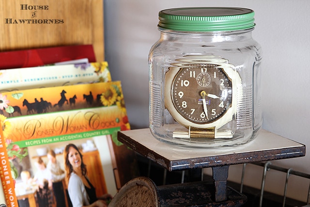 Vintage Westclox Baby Ben clock aka saving time in a bottle (or jar) 
